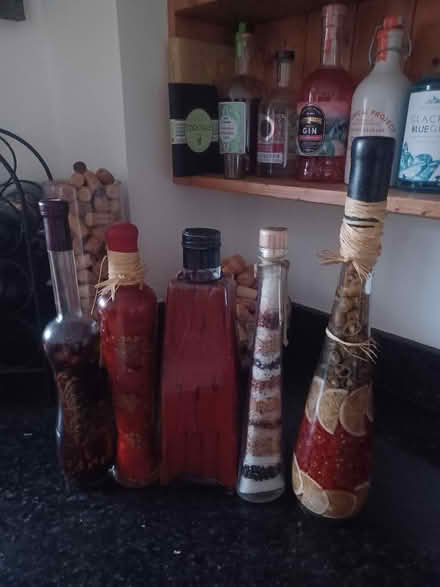 Photo of free Decorative filled bottles (Woodley RG5) #1