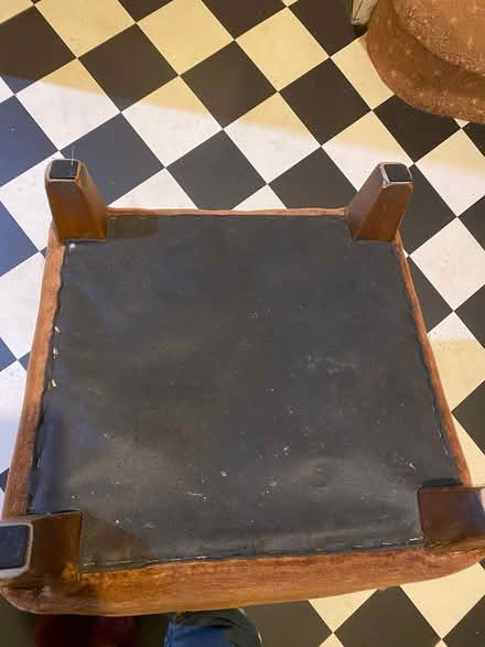 Photo of free Brown/orangey solid pouffe (Highbury Vale NG6) #4