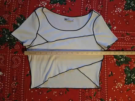 Photo of free Black & White Ribbed Crop Top (West 7th) #2