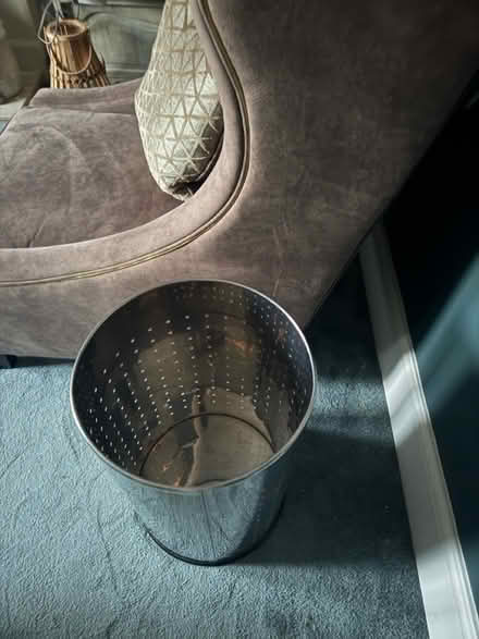 Photo of free Laundry Bin- Metal, silver (Woodside SE25) #2