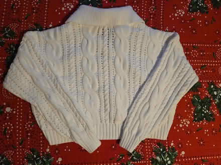 Photo of free White Sweater with Collar (West 7th) #2