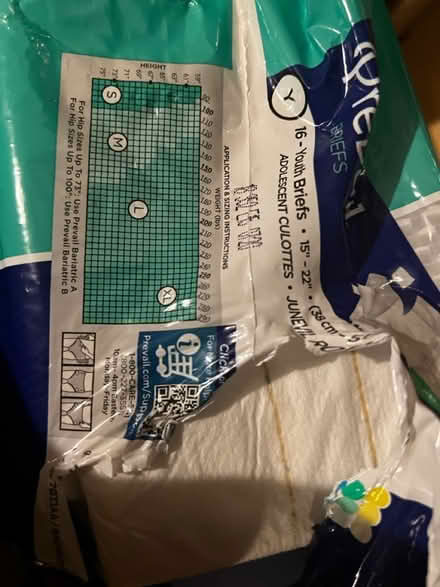 Photo of free opened bag of youth prevail diapers (norcross,ga) #1