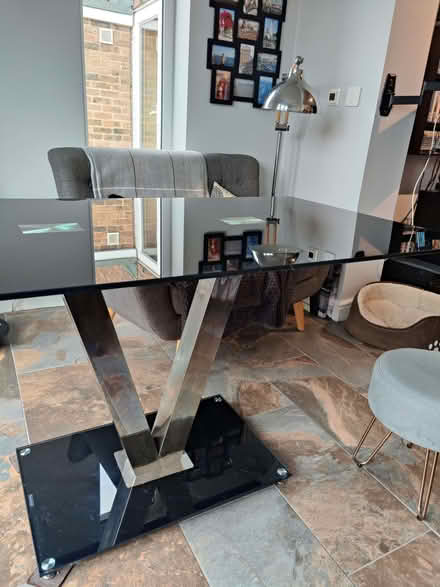 Photo of free Black Glass Dining Table (Pin Green SG1) #1