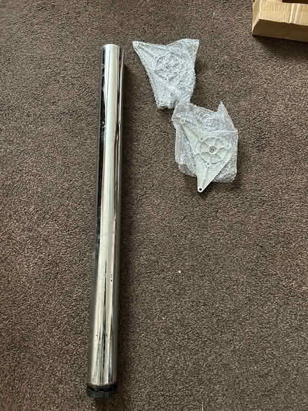 Photo of free Two chrome breakfast bar legs (Burnage, M19) #1