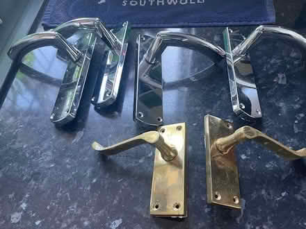 Photo of free Three internal doors and handles (Greatness TN14) #1