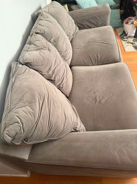 Photo of free Gray Sofa/Loveseat (Jamaica Queens) #3