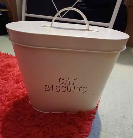 Photo of free Metal Cat biscuit tin (Bilton CV22) #1