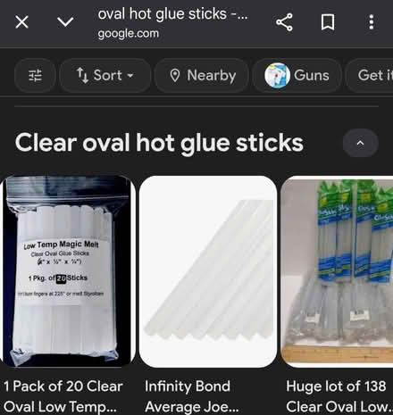 Photo of ASK ASK ASK: oval glue gun sticks (NE Bellevue nr crossroads) #1