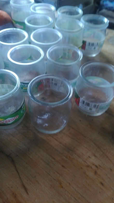 Photo of free 12 Little Jars, Perhaps For Candles (CT6) #2