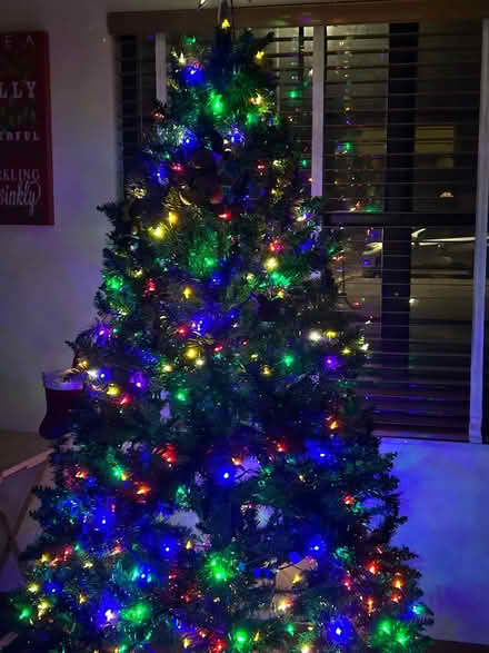 Photo of free Artificial Christmas Tree w/ lights (NW Gainesville) #1
