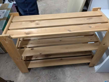 Photo of free Wooden shoe rack (B91 - Central Solihull) #1