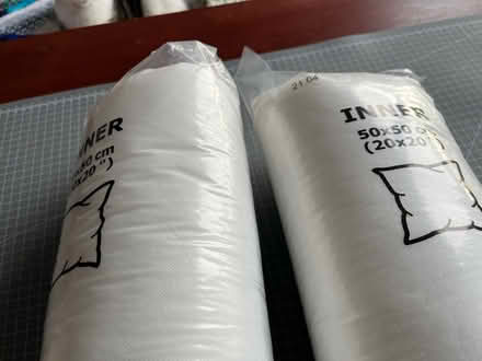 Photo of free 2 Ikea cushion inners 50x50 (Sydenham SE26) #2