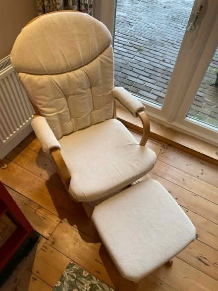 Photo of free Dutailier glider chair and footrest (Maidenhead SL6) #3