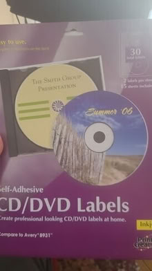 Photo of free Self-Adhesive CD/DVD Labels (20874) #1