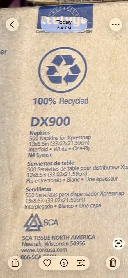 Photo of free Napkins (Redmond) #2