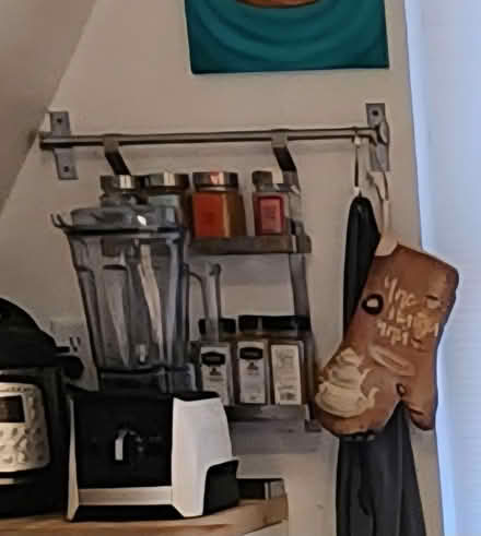 Photo of free Spice rack on rail (w/ 3 shelves) (E12th ave S - 11229) #1