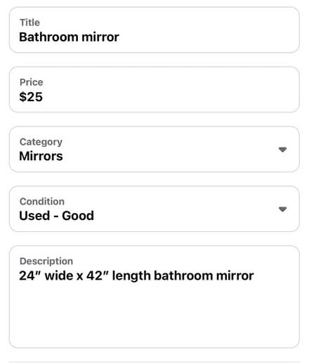 Photo of free Bathroom mirror (Katy, TX) #3