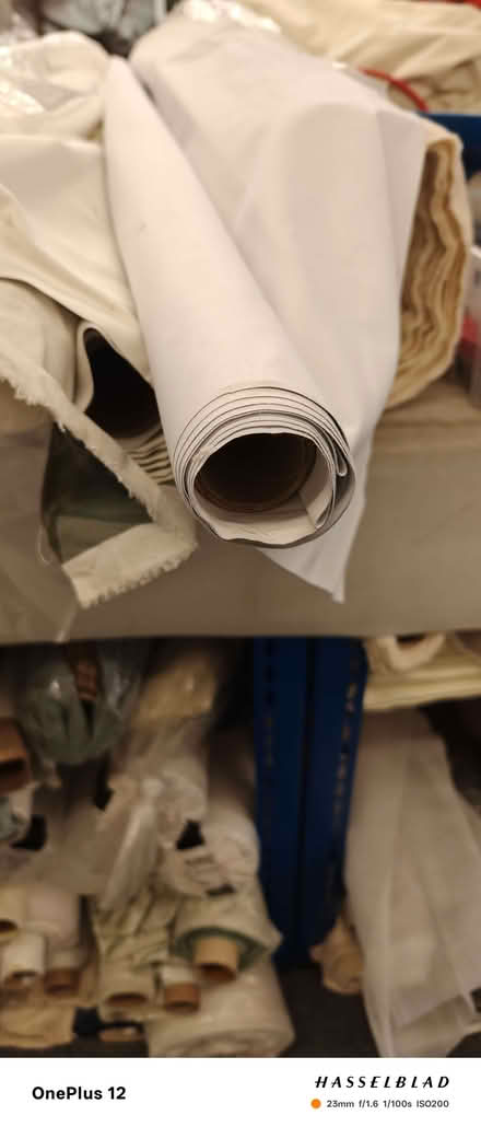 Photo of free multiple roll ends of curtain lining/blackout fabric (Baldock SG7) #1