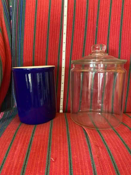 Photo of free kitchen crock, and jar w/lid (takoma Park, MD) #1