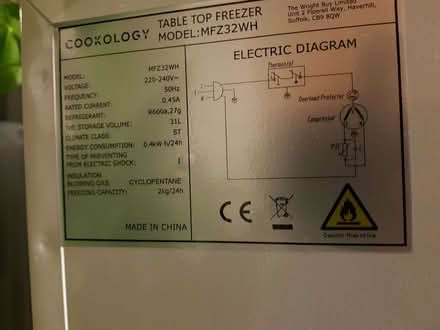 Photo of free Counter top freezer (Kendal LA9) #3