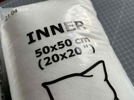 Photo of free 2 Ikea cushion inners 50x50 (Sydenham SE26) #1