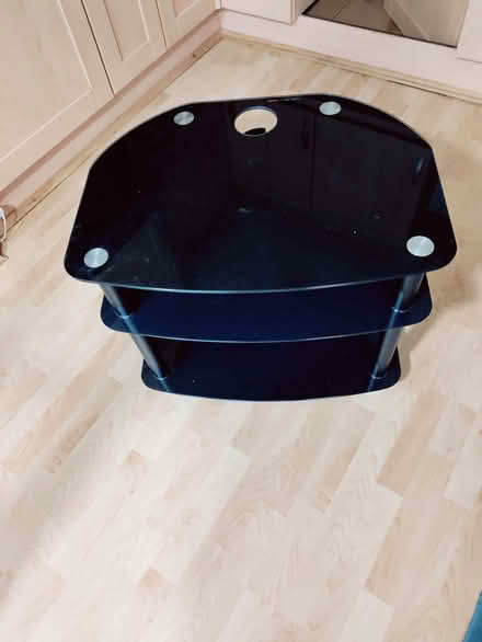 Photo of free TV stand - black glass (Morpeth NE61) #2