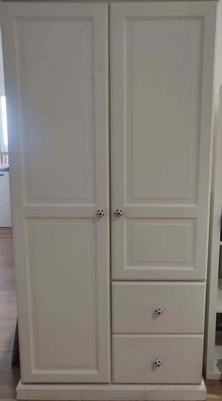 Photo of free White wooden wardrobe (Kingswood Park WA6) #1