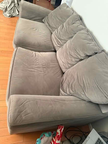 Photo of free Gray Sofa/Loveseat (Jamaica Queens) #2