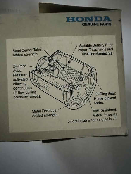 Photo of free New Honda Genuine Parts Filter (Heritage District, Sunnyvale) #1