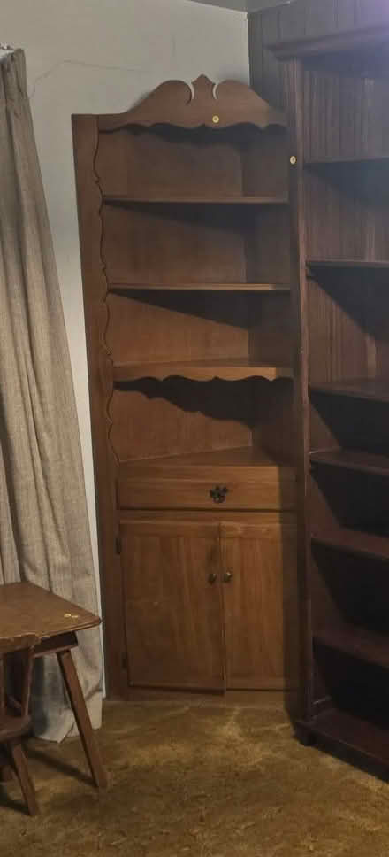 Photo of free Corner Book Shelf (Parkway Drive, El Monte.) #1