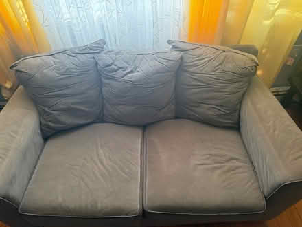 Photo of free Gray Sofa/Loveseat (Jamaica Queens) #1