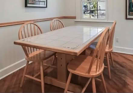 Photo of free Dining Table and Chairs (West Orange off Gregory Ave.) #1