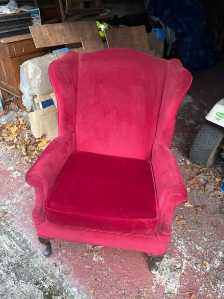 Photo of free Red wingback chair (Shortlands BR2) #4