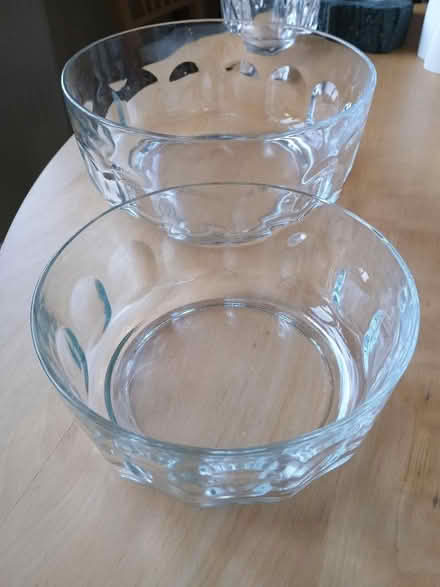 Photo of free Pair of Arcoroc Glass Bowls (Bloomfield) #1