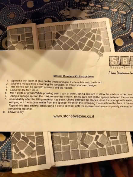 Photo of free Partially used mosaic coasters kit (Woodford IG8) #1