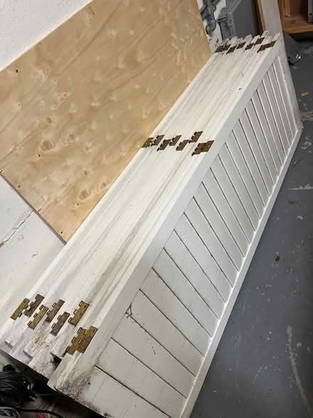 Photo of free White wooden shutters (Morgan hill) #2