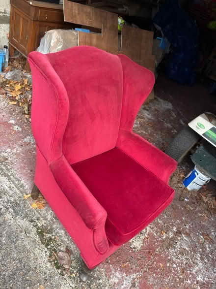 Photo of free Red wingback chair (Shortlands BR2) #1