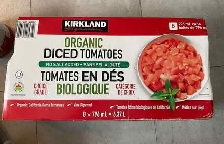 Photo of free Kirkland organic diced tomatoes (Hunt Club) #1