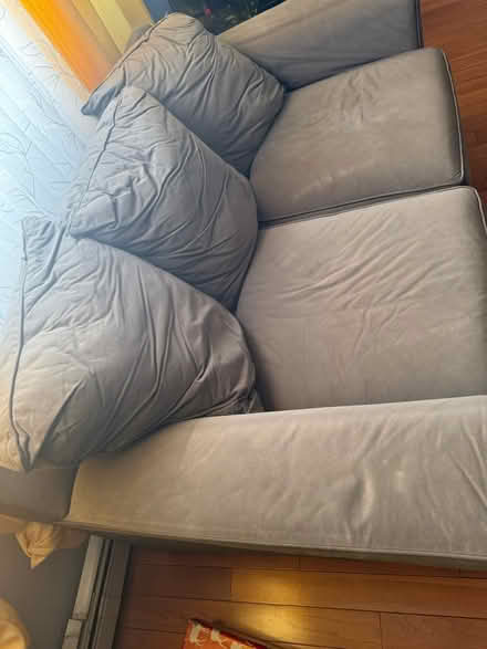 Photo of free Gray Sofa/Loveseat (Jamaica Queens) #4
