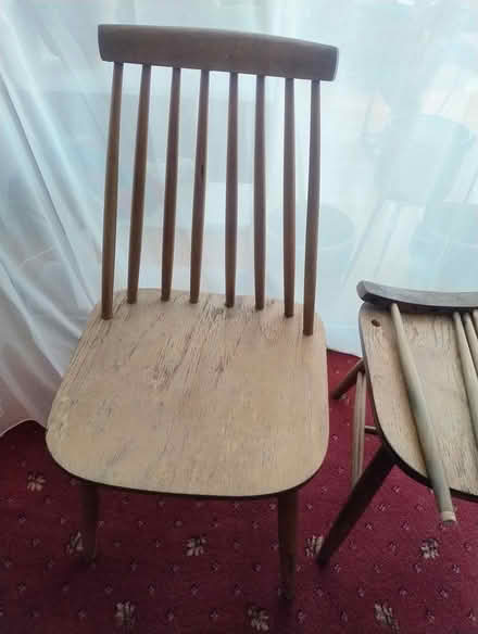 Photo of free 2 ercol style dining/kitchen chairs (Milborne Port) #2