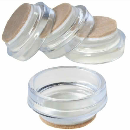 Photo of x4 clear castor cups (Herne Hill, SE24) #1