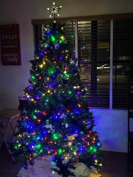 Photo of free Artificial Christmas Tree w/ lights (NW Gainesville) #3