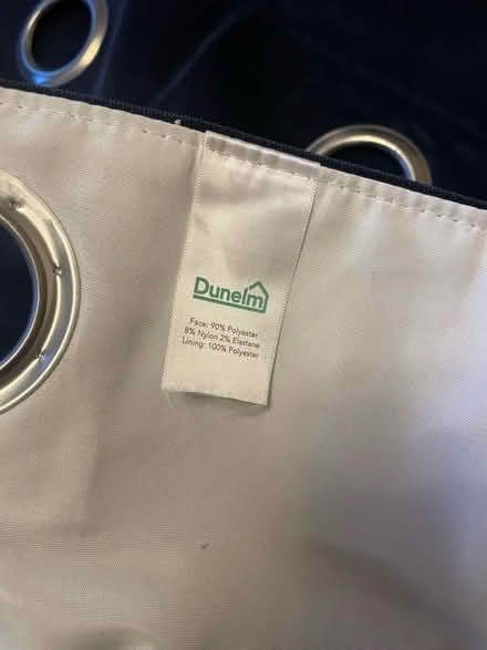 Photo of free Navy Dunelm curtains (Dore, S17) #2