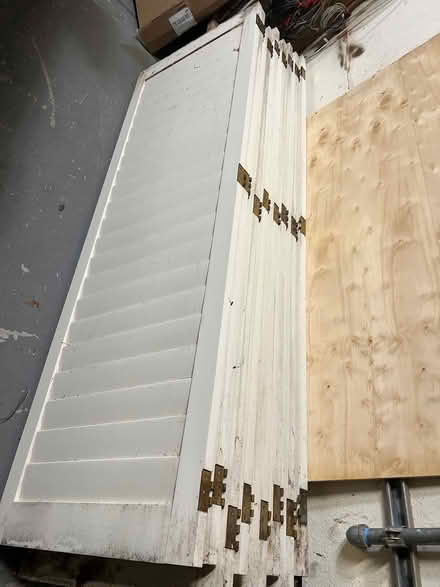 Photo of free White wooden shutters (Morgan hill) #1
