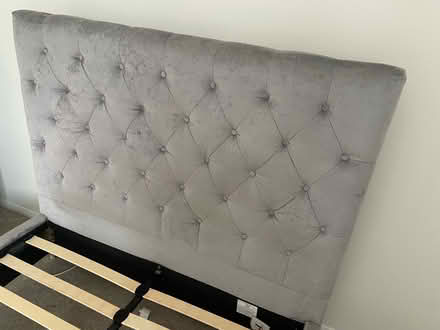 Photo of free Double bed (grey) (Peterborough PE2) #2