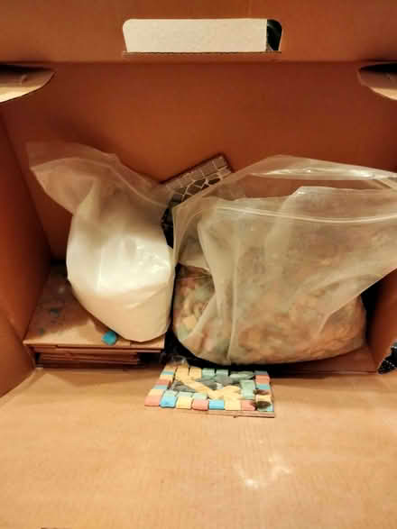 Photo of free Partially used mosaic coasters kit (Woodford IG8) #2