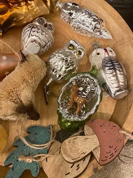 Photo of free Assorted Woodland Christmas ornaments (Peachcroft OX14) #1