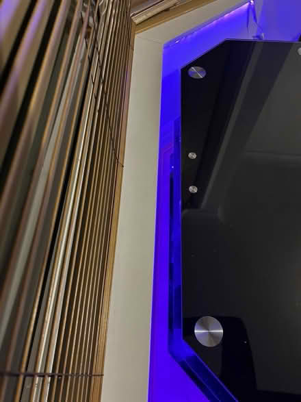 Photo of free Black Glass and Chrome TV stand (Nr Oswestry) #4