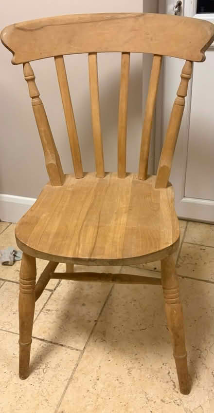 Photo of free 3 wooden chairs (Goldsborough HG5) #1