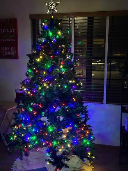 Photo of free Artificial Christmas Tree w/ lights (NW Gainesville) #2